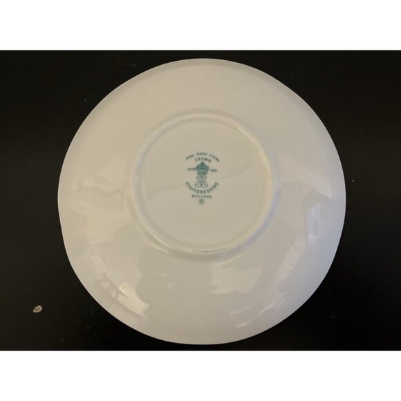 Vintage Crown Mark Fine Bone China Tea Cup & Saucer Blue Floral Made In England - Picture 9 of 10